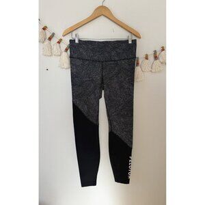 Lululemon Speed Wunder Tight Asym Ice Grey Black Peloton Run Sporty Athletic 10
